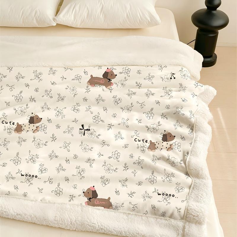 Cartoon Printed Warm Sherpa Fleece Blanket Cartoon Printed Warm Sherpa Fleece Blanket